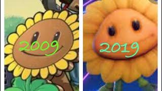 Evolution Of Plant Vs Zombies 2009-2019