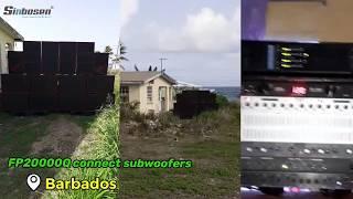 Sinbosen amplifier FP20000Q working in Barbados