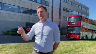 Seb Dance, London's deputy mayor for transport on zero-emission buses