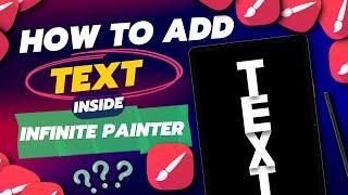 Text in Infinite painter | Text Effects | Stencil brush | full tutorial | Infinite Painter