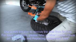 Set Bead on a Motorcycle Tire - Using FIre Technique-Carburetur Fluid