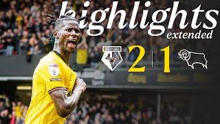 Watford 2-1 Derby County | Extended Highlights ️