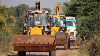 JCB 3dx Backhoe Loading River Mud in Tata Tipper Truck | JCB and Truck