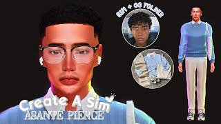 CREATE A SIM | ASANTE PIERCE " SOFT BOY ERA " | + CC Folder & Sims Download | SAVE FILE SIMS |