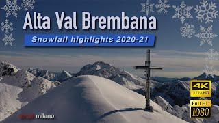 Val Brembana Snow Highlights 2021 22 4K Cinematic Aerials and chill, relaxing music