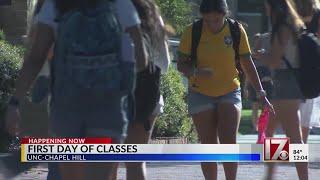 First day of classes at UNC-Chapel Hill