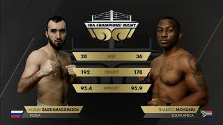 101.6kg GADZHIMAGOMEDOV Muslim (RUS) vs MCHUNU Thabiso (RSA) IBA Champions’ Night | January 31, 2025