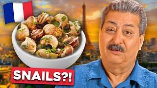 Mexican Dads TRY ESCARGOT! (French Food)