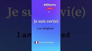 Learn French | Short 8 | How to say… I am happy in French #shorts