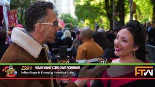 Todd interviews Italian Emerging Singer, Jessa V at the 80th Annual Columbus Day Parade in NYC