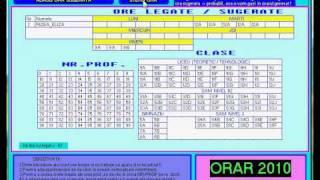 Generator orar / timetable /  - demo