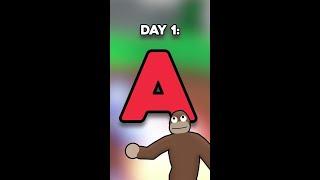 Making a Game for Every Letter of The Alphabet! - Day A #shorts #gamedev #barji