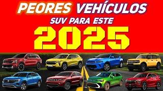 Las PEORES SUV para este 2025 según ISEECARS / CR