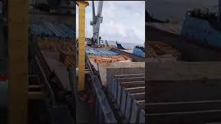 Cargo Vessel Hatch Opening l BreakBulk Shipment