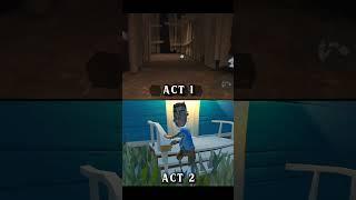 HELLO NEIGHBOR ACT 1 & 2 ENDING  #youtubeshorts #shorts #helloneighbor #viralshorts