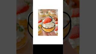 Draw a Strawberry Cream Puff Pastry #art#painting#beginnerart#viral