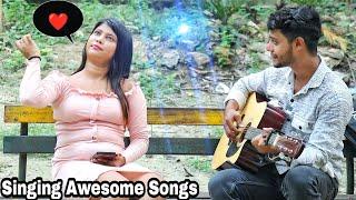 Randomly Singing Awesome️ Bollywood Mashup | Best Singing Prank With Twist In Public | Aabid Khan||