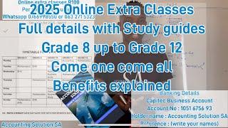 Online Extra Classes for 2025 | Grade 8 to Grade 12