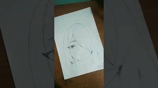 cute girl sketch #Maan meri jaan (Afterlife) #song #sushma,s sketch #shorts