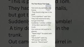 Learn English Through Stories – Elementary (A1) | Story Title: The Tree House That Grew