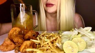 Asmr Mukbang Eatingshow mushrooms موکبانگ اسمرفود قارچ سوخاری #قارچ #فستفود #سوخاری #موکبانگ_ایرانی