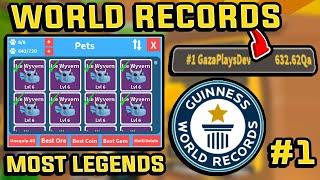 ALL WORLD RECORDS IN MINING CHAMPIONS