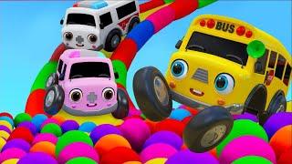 Playground Song | Color Balls & Sing a Song! | Nursery Rhymes & Kids Songs - Baby Car Songs TV