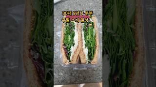 남편 도시락 싸는 주말 아침  #브이로그 #절약 #소비로그 #집밥 #vlog #샌드위치 #가계부 #다이어트
