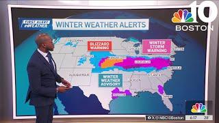 Forecast: Winter storm moving across US, no snow in New England