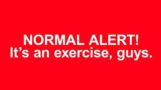 NORMAL ALERT! A SKYMASTER EVENT IS A PRESCHEDULED EXERCISE.