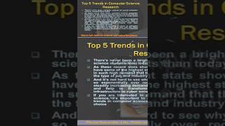 top 5 trends in computer science research #computer #education #coding #fbise  #computerstudies