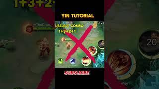 Tutorial  yin #mlbb #shorts #yin