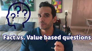 Sales tips: Fact vs Value based questions ¯\_(ツ)_/¯