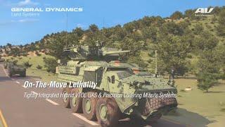 GDLS - Stryker 8X8 IFV Integrated With UAS & Precision Loitering Missiles Combat Simulation [1080p]