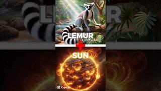 Animals and Planets Fusions  #fusion #animals #planet #hybrid #sun #lemur #jupiter #flamingo #moon