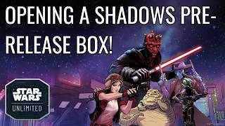 Opening a Shadows of the Galaxy Prerelease Box and Building a Deck! Star Wars Unlimited Practice