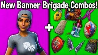 BANNER BRIGADE SKINS COMBO WITH *EVERY* BACKBLING! (Fortnite Best Cheap Tryhard Skins)