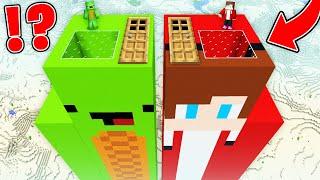 JJ And Mikey found SUPER LONG MOB HOUSE INSIDE JJ VS Mikey in Minecraft Maizen