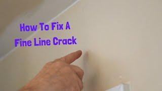 Filling a Fine Line Crack