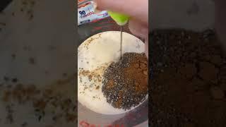 Hack!  Mixing Chia Pudding with .... #youtubeshorts #hacks