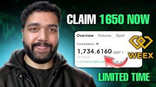 WEEX Exchange New Reward: Claim 1650 Bonus and Start Trading - Step By Step Guide