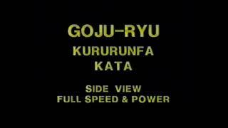 Goju ryu kata.  Kururunfa.  Full speed and power.