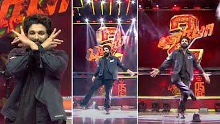 Icon Star Allu Arjun Dance On Stage  | #Pushpa2 Pre Release Event | Chennai | Manastars