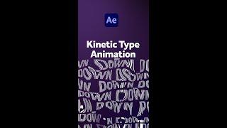 Kinetic Text Animation | After Effects Tutorial