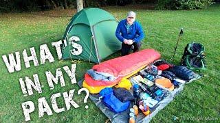 How I fit all my backpacking / wild camping gear into my osprey exos 48 backpack