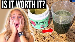 Bloom Nutrition Super Greens Powder Smoothie & Juice Mix (Full Review & Demo)