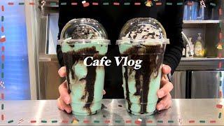 [Cafe Vlog] 메리크리스마스 ️ | 컴포즈커피 | 카페 브이로그 | 음료제조영상 | 카페알바브이로그 | christmas️