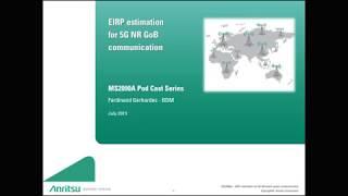 EIRP Estimation for 5G NR GoB Communication using the MS2090A