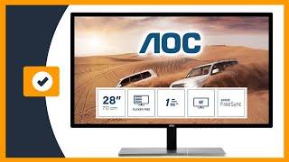 AOC Monitor U2879VF- 28" UHD, 60 Hz, 1ms, TN, FreeSync, 3840x2160, 300 cd/m, D-SUB, HDMI 1x2.0