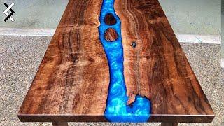 How to Make a Colored Epoxy Resin Table